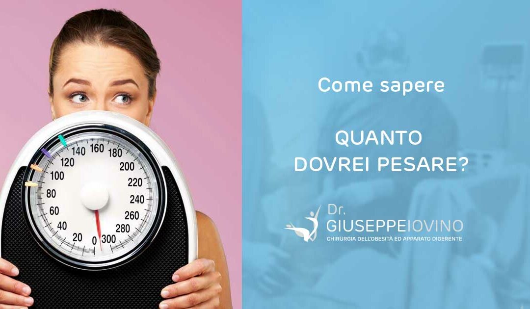 Come sapere quanto dovrei pesare?