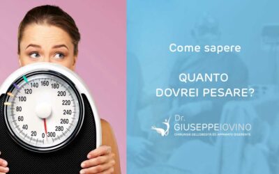 Come sapere quanto dovrei pesare?